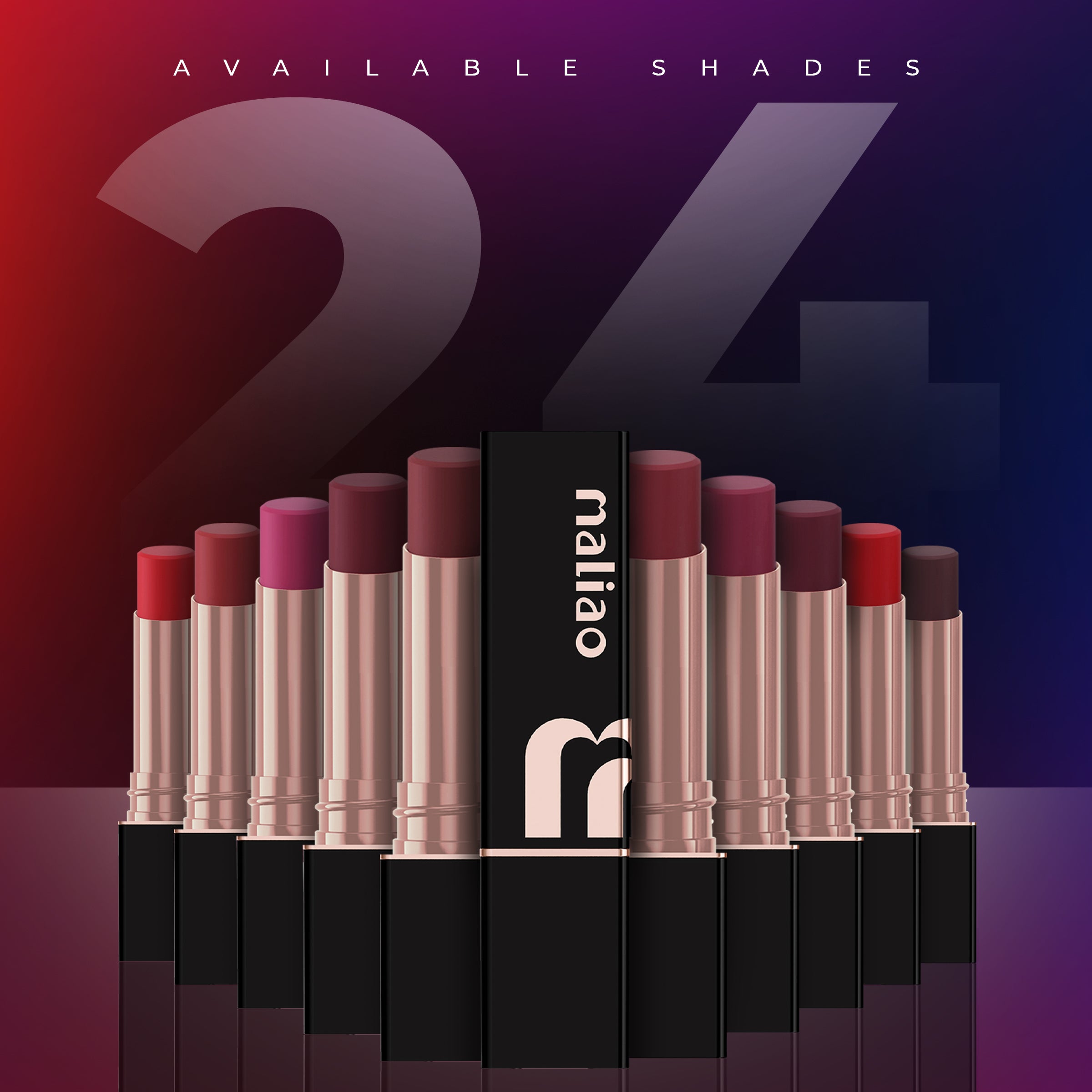 Maliao Super Non-Transfer Lipstick - Long-Lasting Matte Finish, Smudge-Proof Formula